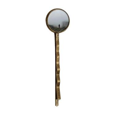 Imagem de Fog Clouds Mountain Nature Travel Retro Metal Hair Bobby Pin Headwear