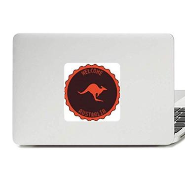 Imagem de Adesivo de vinil para laptop com emblema de Canguru com sabor australiano, decoração de policarbonato