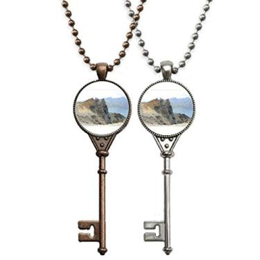 Imagem de OFFbb-USA Tianchi Cliff Art Deco Presente Fashion Chaveiro Pingente Joias Decoração Casal