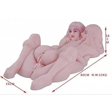 Imagem de Masturbador masculino Dupla com voz em Vagina e Anus em Cyberskin com vibro - 574