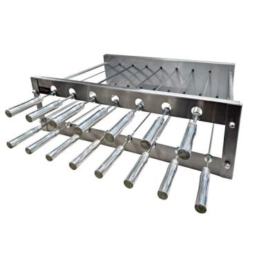 Imagem de Churrasqueira Rotativa Cerpo 15 Espetos Dupla Inox Premium