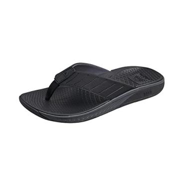 Imagem de REEF Deckhand Chinelo masculino adequado à água, adequado para barcos, tração antiderrapante, secagem rápida, Preto Stormy, 12