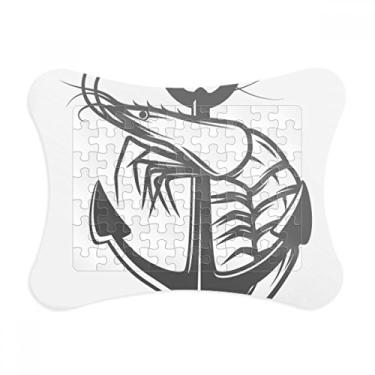 Imagem de Moldura de quebra-cabeça World Shrimp Marine Organismo Decoração de imagem Enfeite de jogo de quebra-cabeça