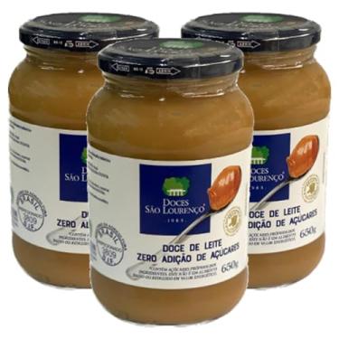 Imagem de Doce de Leite SÃO LOURENÇO Zero Adição Açucar 650g (3 potes)