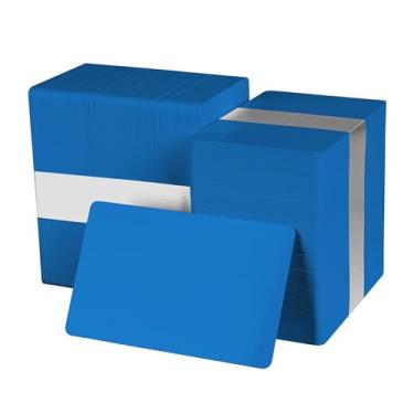 Imagem de Pacote de cartões CR80 de PVC de tamanho padrão | Várias cores | 30 mm de espessura da easyIDea, Hospital Blue, 100 ID Cards