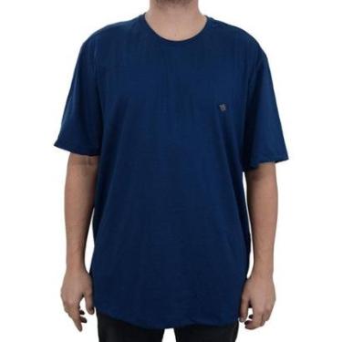 Imagem de Camiseta Masculina Olho Fatal MC Plus Size Storm Azul - 7100-Masculino