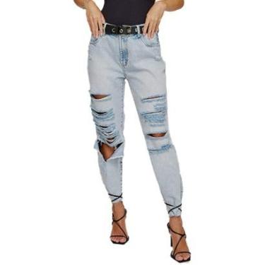 Imagem de Calça Jeans Myft Com Cinto Relaxed High V23 Feminino-Feminino