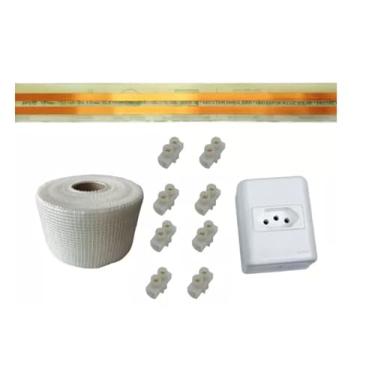 Imagem de Fita Elétrica 2 Pistas de 5 Metros com Tomada Eletrofita 10A