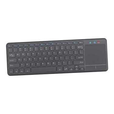 Imagem de UGPLM Teclado portátil com touchpad fino e confortável de usar, teclado touch durável, 78 teclas, kaypad para windows smart tablet
