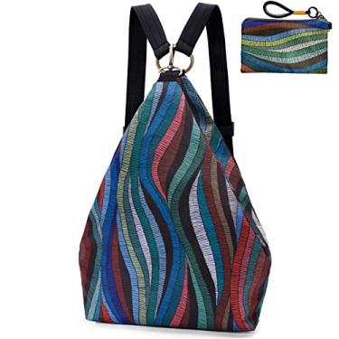 Imagem de Mochila feminina premium Black Butterfly, estilo boêmio, casual, moderna, leve e pequena, Small