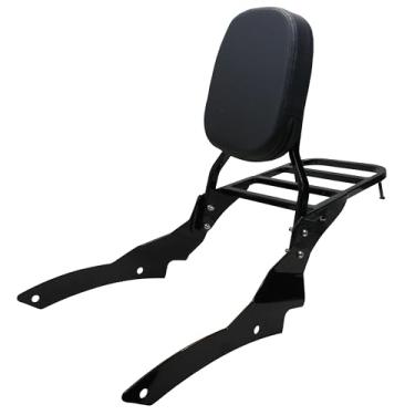 Imagem de YHMOTO Encosto Sissy Bar para motocicleta com bagageiro para Yamaha Custom VStar 650 400 Dragstar DS650 DS400 1996-2011