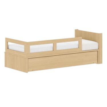 Imagem de Cama com Auxiliar acompanha Cabeceira e Proteção Lateral em MDF Linha Join Quater