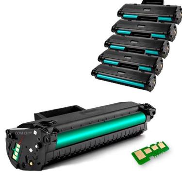Imagem de Kit 5 Toner Compatível Com Chip W1105 105A  M107A M107W M135A M135W - 