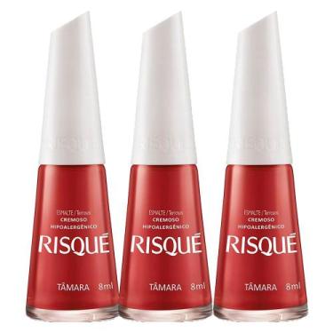 Imagem de Kit 3 Esmalte Risqué Cor Tamara 8ml