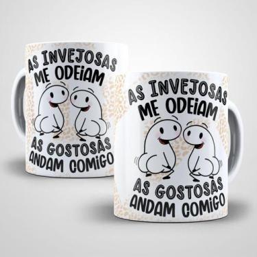 Imagem de Caneca Para Amigas Flork Meme Porcelana- As Invejosas Me odeiam - St P