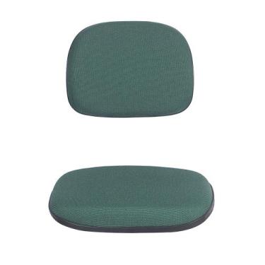 Imagem de Kit Assento e encosto tapecado conjunto secretaria ponta caida para ca