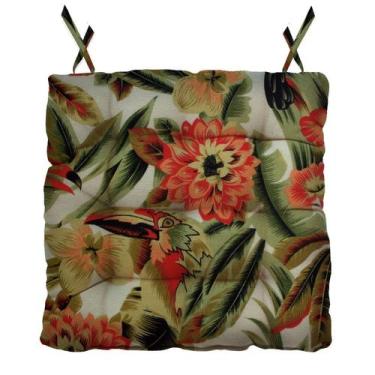 Imagem de Almofada Para Cadeira Futton Ox Tropical 40x40cm - FASTLAR, *Verde esc