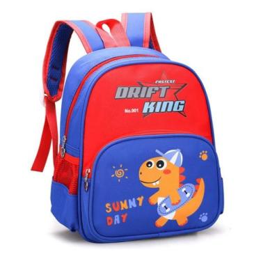 Imagem de Mochila Escolar Infantil Unissex Passeio Viagem Creche - Alwy, Dino Ve