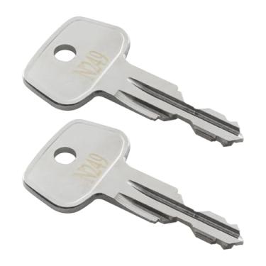 Imagem de seork Chave de substituição de rack de carro N249 (2 peças) serve para suportes de teto compatíveis com Thule, caixa de carga, transportadoras, barras transversais código N249