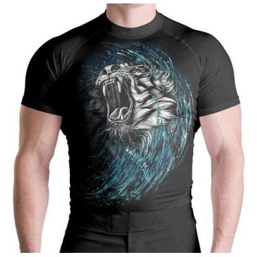 Imagem de Rash Guard White Lion MC Atlética Esportes, Preto, GG
