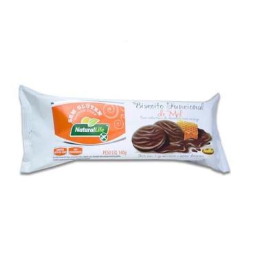 Imagem de Biscoito Funcional Mel Coberto Com Chocolate Meio Amargo Sem Glúten Na