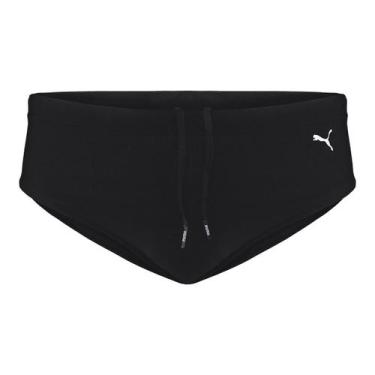 Imagem de Sunga Puma Lateral Larga Juvenil, Preto, 14