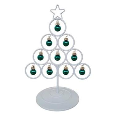 Imagem de 20 Árvore Claus Delicada Atacadista de 30 cm Branco Verniz. - Brilha N
