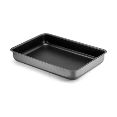 Imagem de Assadeira Alumínio 27X18X5Cm Antiaderente Grafite Magnific - PANELUX, 