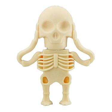 Imagem de 64 GB Esqueleto Bege Modelo Pen Drive PenDrive USB Flash Drive USB Memory Stick USB Flash Disk USB Stick Flash Card Thumb Drive