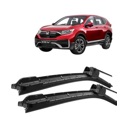 Imagem de Par Palheta Limpador ParaBrisa em Silicone Compativel com Honda CRV 2007 2008 2009 2010 2011 2012 2013 2014 2015 2016 2017 2018 2019 2020 2021 encaixe Tipo Gancho