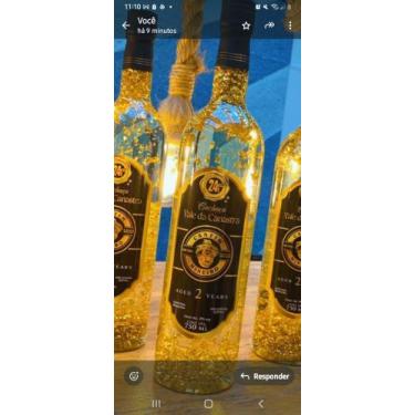 Imagem de Cachaça Blend com flocos de ouro  24 k Envelhecida em Barril 4 madeira