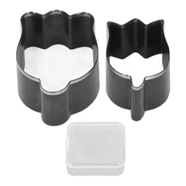 Imagem de Conjunto de Matrizes de Couro Flor, Cortador de Liga de Aço de 48mm 58mm, Corte Eficiente, um Corte Limpo, Soldagem a Ponto para Artesanato, Corte de Forma Limpa