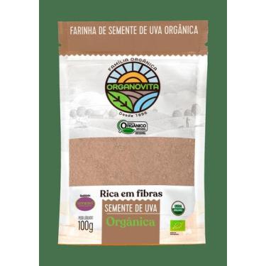 Imagem de Farinha de Semente de Uva Orgânica Organovita 100g