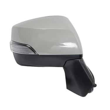 Imagem de Espelho retrovisor externo para carro com lâmpada de sinalização aquecida, dobrável automático, 9 fios, espelho lateral compatível com Subaru Forester 2013, 2014, 2015-2017(Only Right-01)