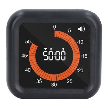 Imagem de Visual Timer, Time Timer Silent Visual Timer Com Stand Recarregável de Back Rountdown Up Timer Digital Timer para o Escritório da Sala de Aula Game Kitchen Office, 3.9x1.4x3.5in
