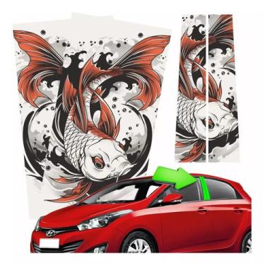 Imagem de Adesivo Personalizado Para Coluna Porta Carro Decorativo 55 - Resitank