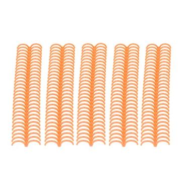 Imagem de Fichário de Folhas Soltas Com 30 Buracos, Anéis Espirais de Plástico, Espinhos de Ligação para Livro de Papel, Scrapbook, Material Escolar de Escritório (Laranja)