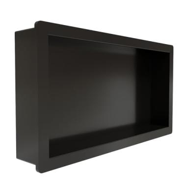 Imagem de Nicho Para Banheiro E Cozinha Parede Embutir 30x60 Domus Cor Preto
