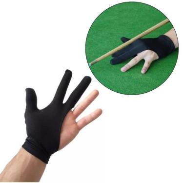 Imagem de 2 Luva Para Taco De Snooker Sinuca Bilhar Jogo Lycra 3 Dedos - Tacolân