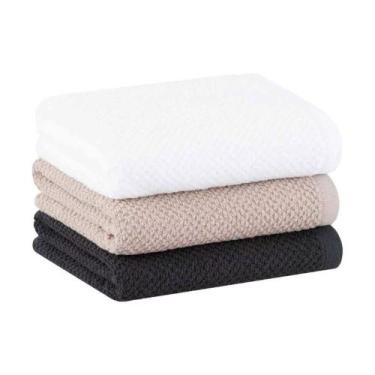 Imagem de Kit Pano de Prato Atoalhado 3 peças 100% algodão - Buddemeyer, BRANCO 