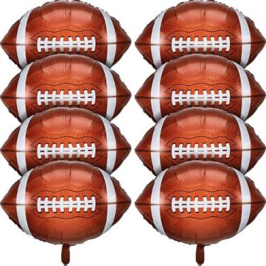 Imagem de Balões de futebol Skylety Football Rugby, folha de alumínio 66cm