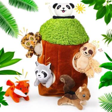 Imagem de Brinquedos de esconde-esconde para cães Skylety, 7 peças para cães peq