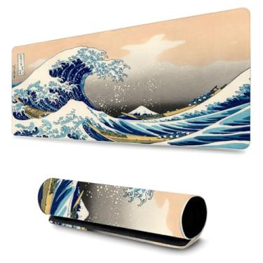 Imagem de Mouse Pad Gamer Profissional Confortavél Anti Derrapante Games e Escritório (65x32cm) - Onda