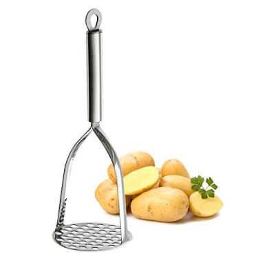 Imagem de Arroz de batata de aço inoxidável Tafond resistente com boa aderência, resistente e durável, eficiente conveniente para fazer batatas, purê de batatas, ovo de guacamole e salada, pão de banana e frutas