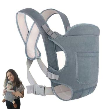 Imagem de Canguru Carregador Criança Bebe Seguro Deitado Sentado Passeio Viagem Alça Egonomica Ajustavel Confortaval Pratico Resistente