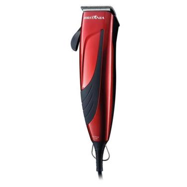 Imagem de Maquina De Cortar Cabelo Britania Bcr05v - 14w - 220v - Vermelho