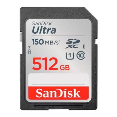 Imagem de Cartao De Memoria Sd Sandisk Ultra 512gb / 150mbs / C10 - (sdsdunc-512g-gn6in)