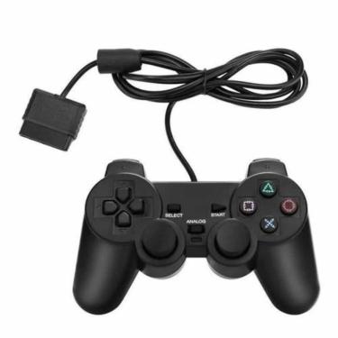 Imagem de Controle Para Playstation 2 PS2 Dualshock Fio Analógico