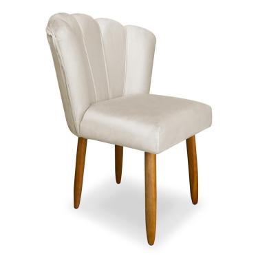 Imagem de Cadeira Para Mesa De Jantar Flor Moderna Balaqui Decor Bege
