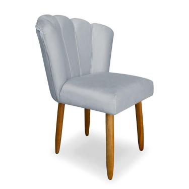 Imagem de Cadeira Para Mesa De Jantar Flor Moderna Balaqui Decor Cinza